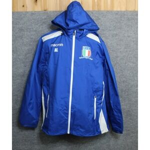 Macron F.I.G. AL ITALY Long Sleeve RAIN Jacket Mens 4XL Soccer Futbol BREATHABLE